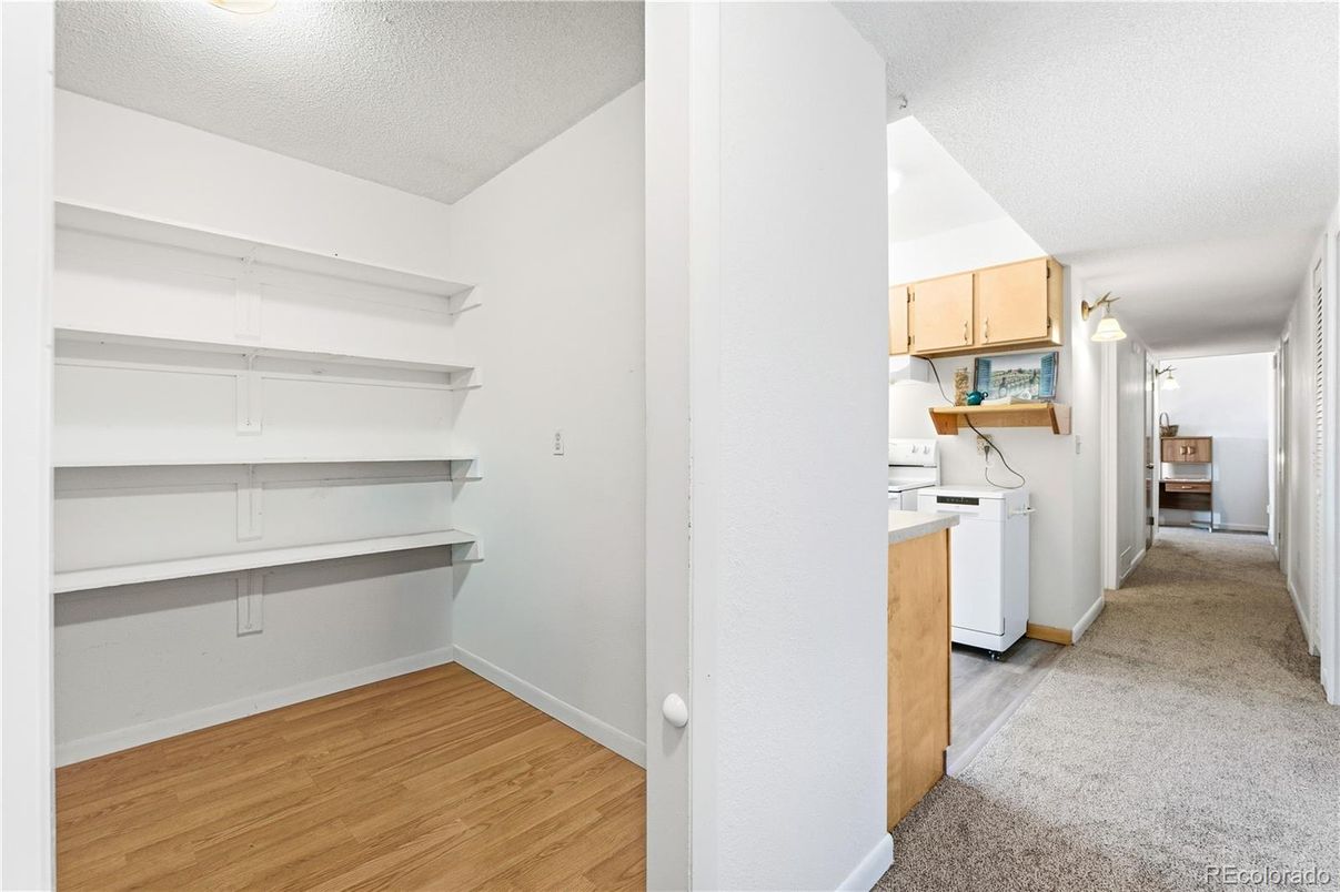 Interior, Washer, Wood Texture Flooring