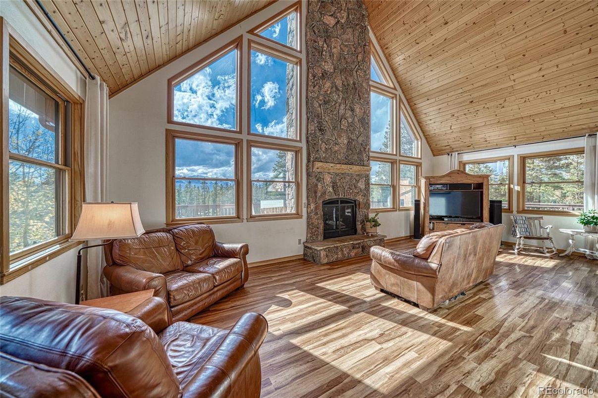 Fireplace, Interior, Living room, Wooden Ceilings, Wood Texture Flooring