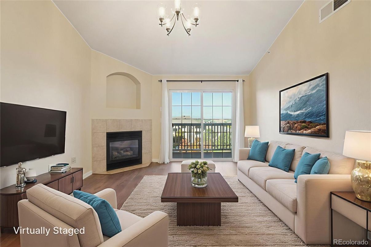Chandelier, Fireplace, Interior, Living room, Wood Texture Flooring