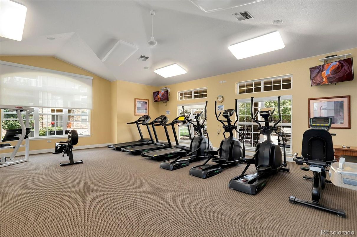Fitness Equipment, Gym, Interior