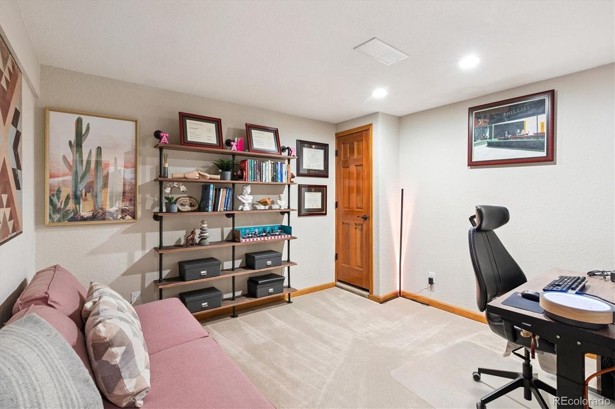 Home Office, Interior, Recessed Lighting