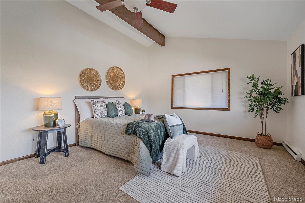 Bedroom, Interior, Wooden Beams