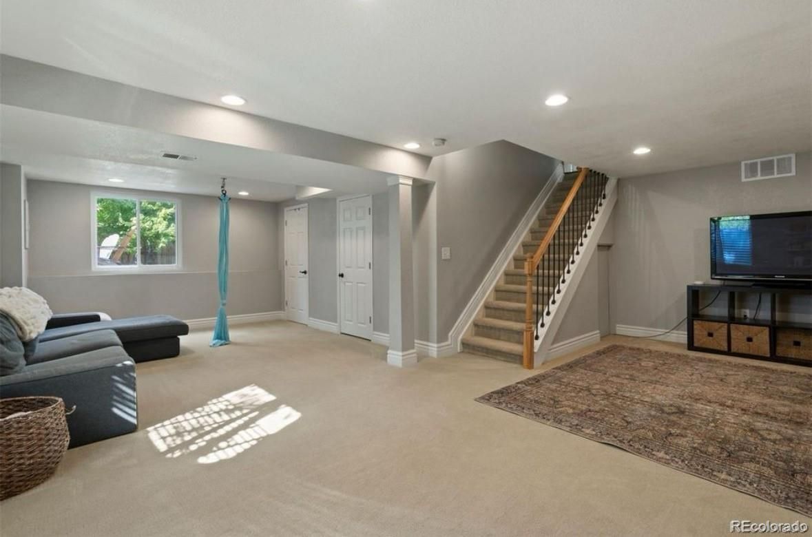 Interior, Living room, Recessed Lighting