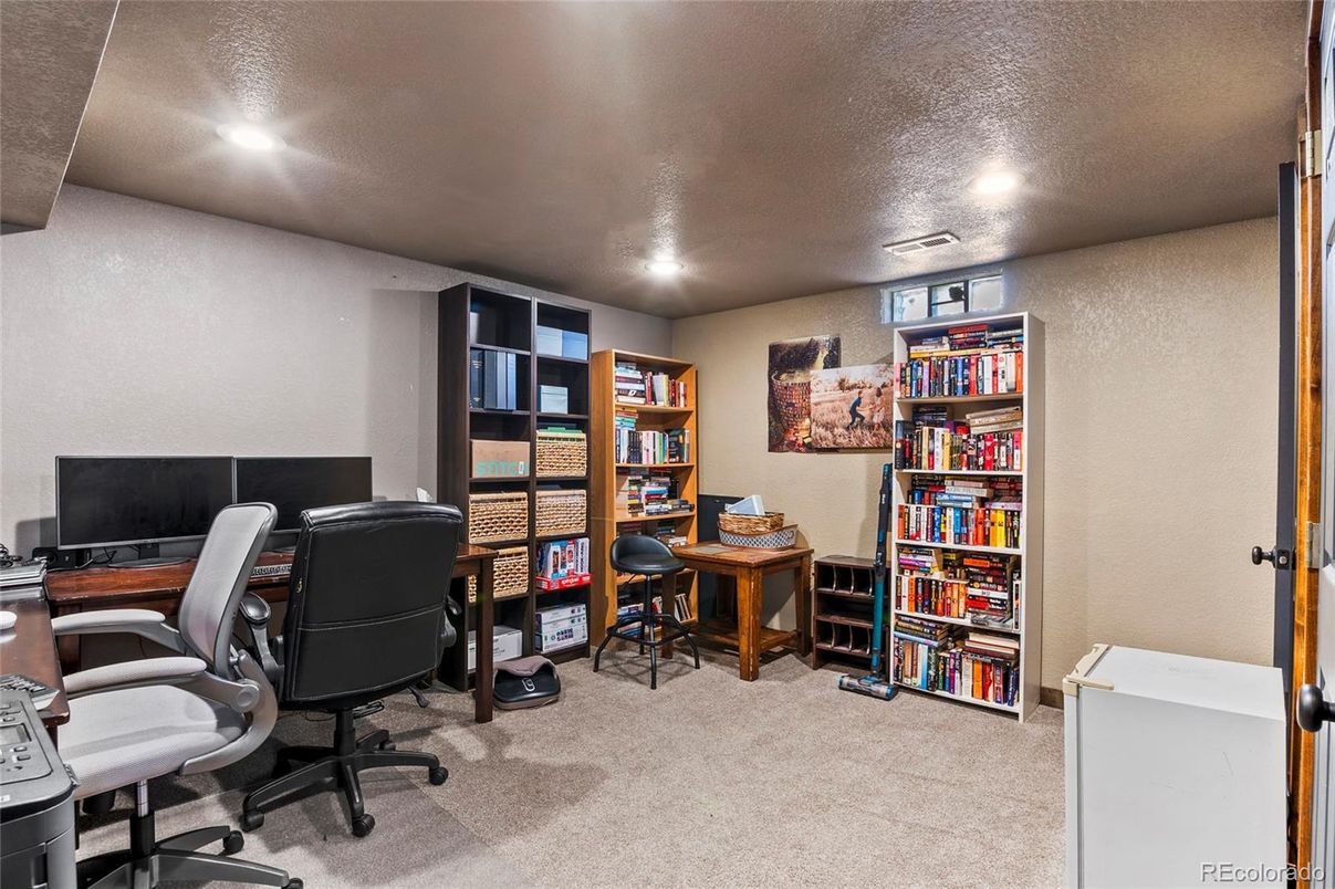 Home Office, Interior, Recessed Lighting