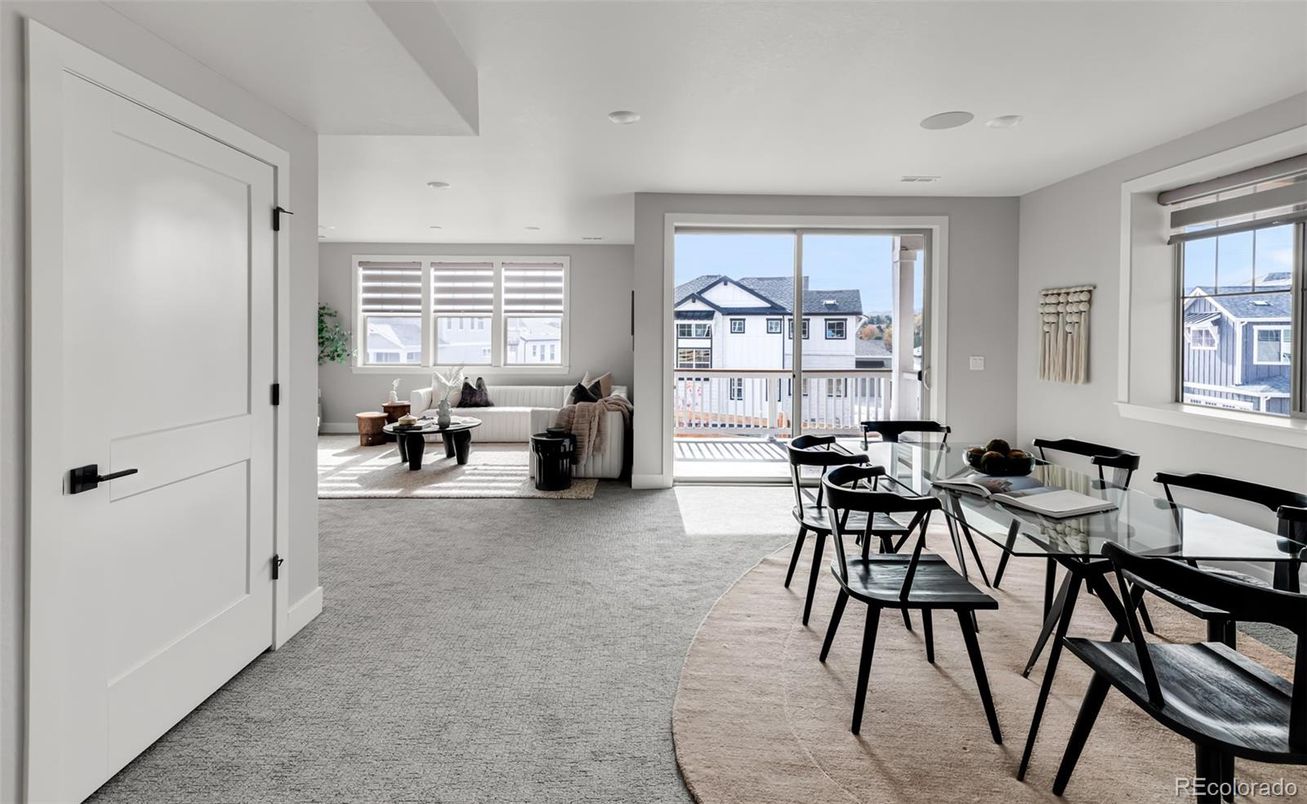 Dining room, Interior, Living room, Recessed Lighting