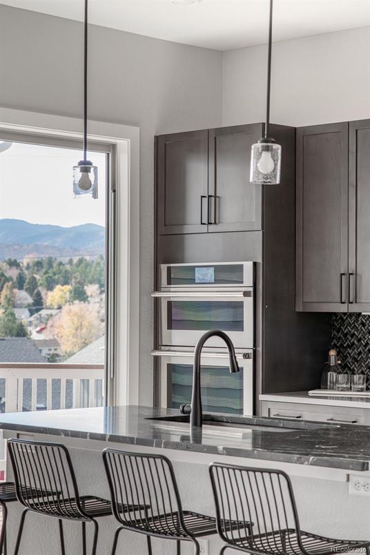 Interior, Kitchen, Pendant Lights, Stainless Steel Appliances