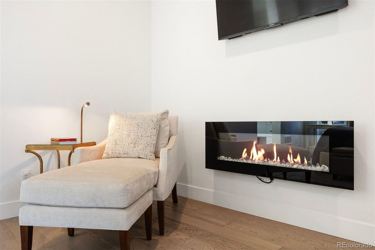 Fireplace, Interior, Wood Texture Flooring