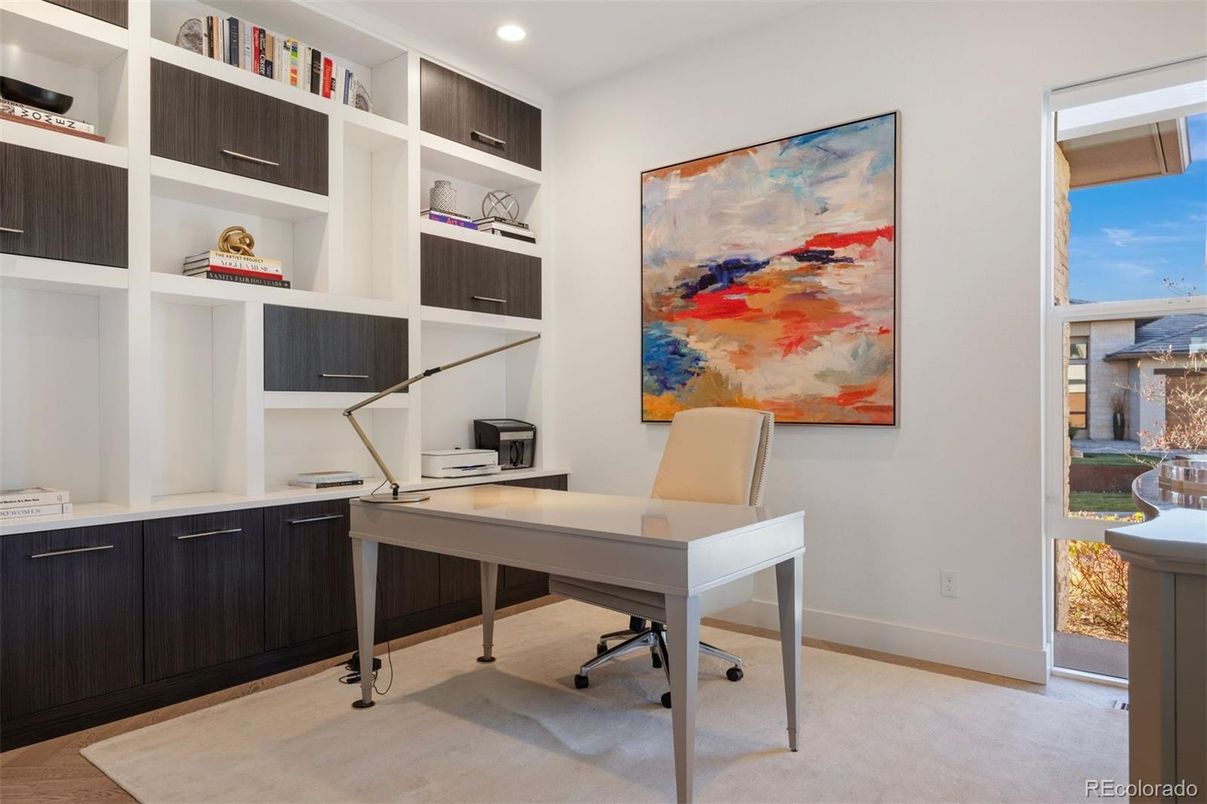 Home Office, Interior, Recessed Lighting