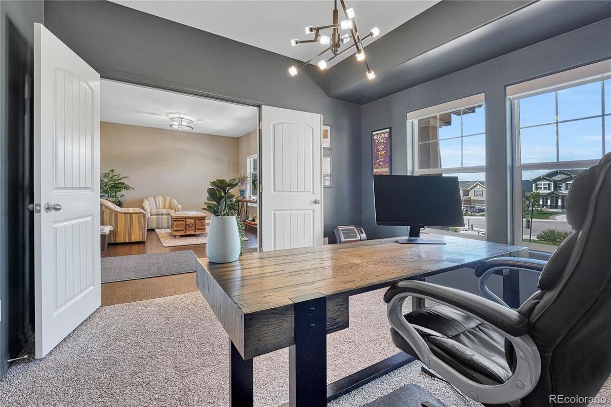 Home Office, Interior, Wood Texture Flooring