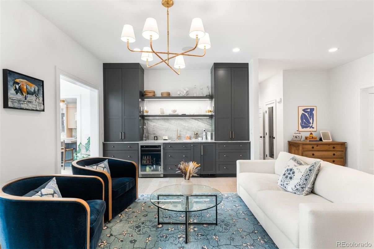 Chandelier, Interior, Living room, Recessed Lighting