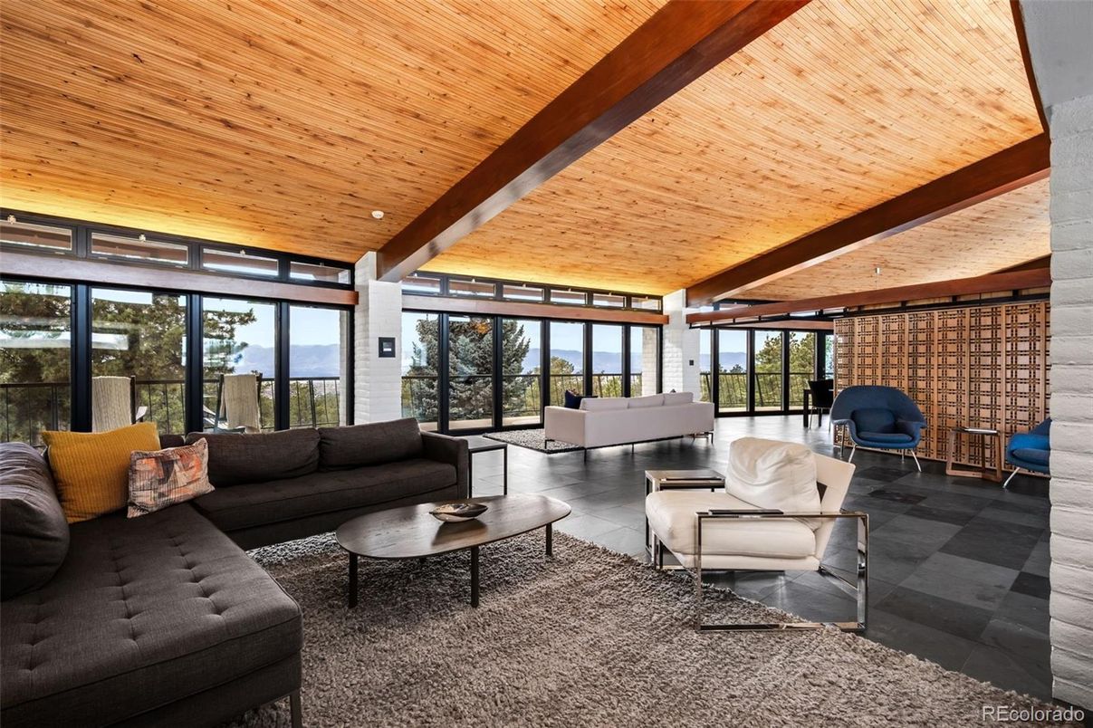 Interior, Living room, Wooden Beams, Wooden Ceilings