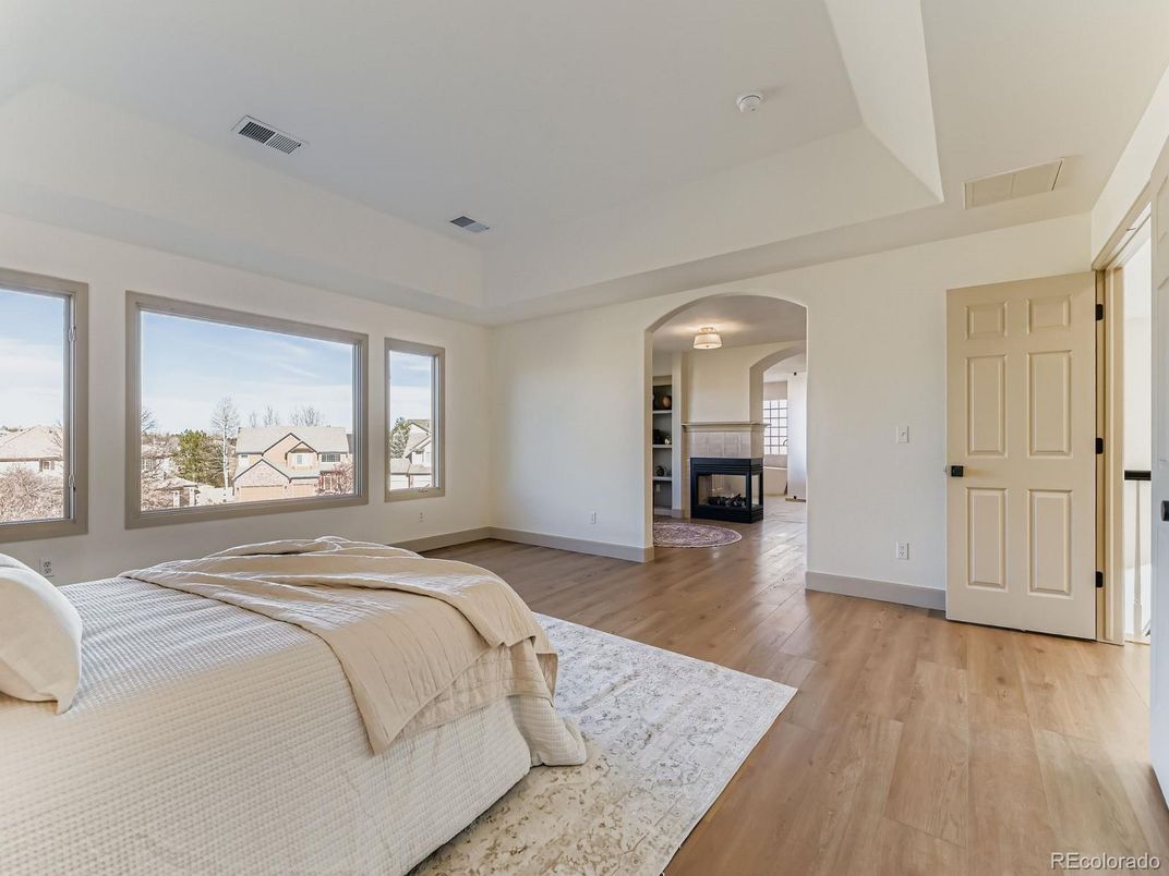 Bedroom, Interior, Wood Texture Flooring