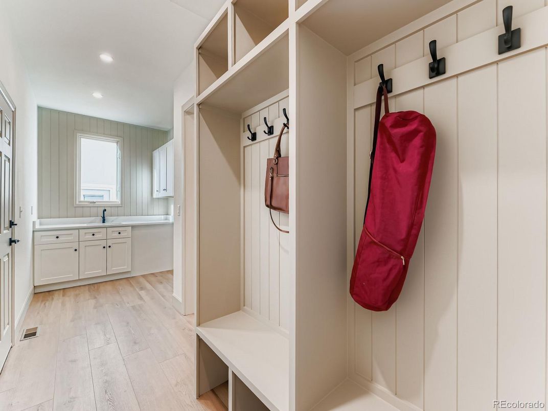 Bathroom, Interior, Recessed Lighting, Wood Texture Flooring