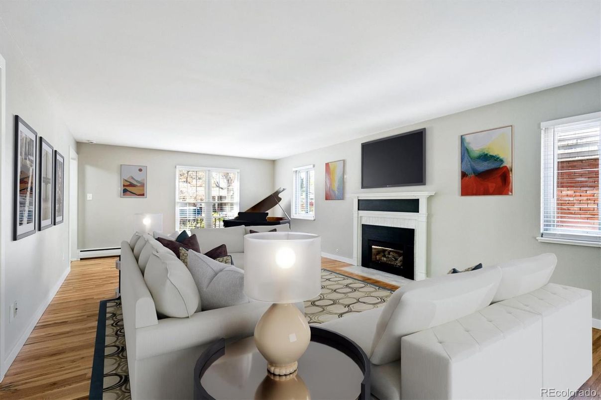 Fireplace, Interior, Living room, Piano, Wood Texture Flooring