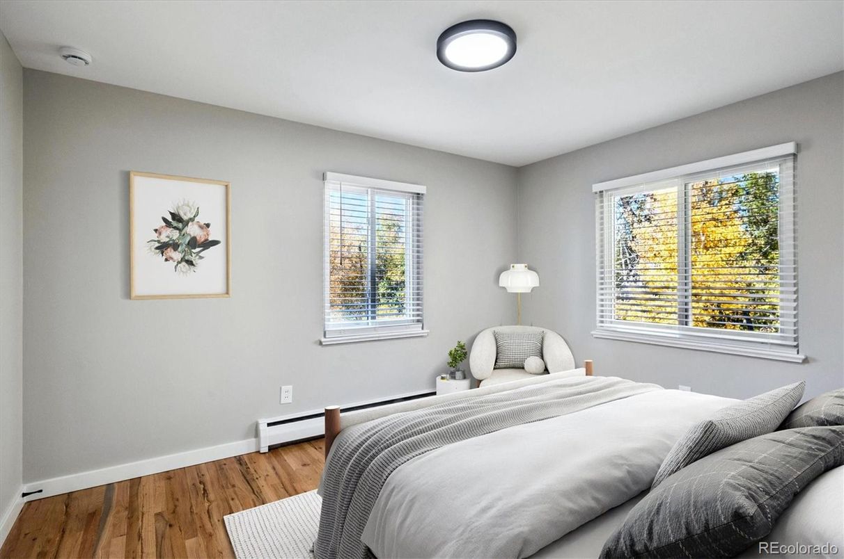Bedroom, Interior, Wood Texture Flooring