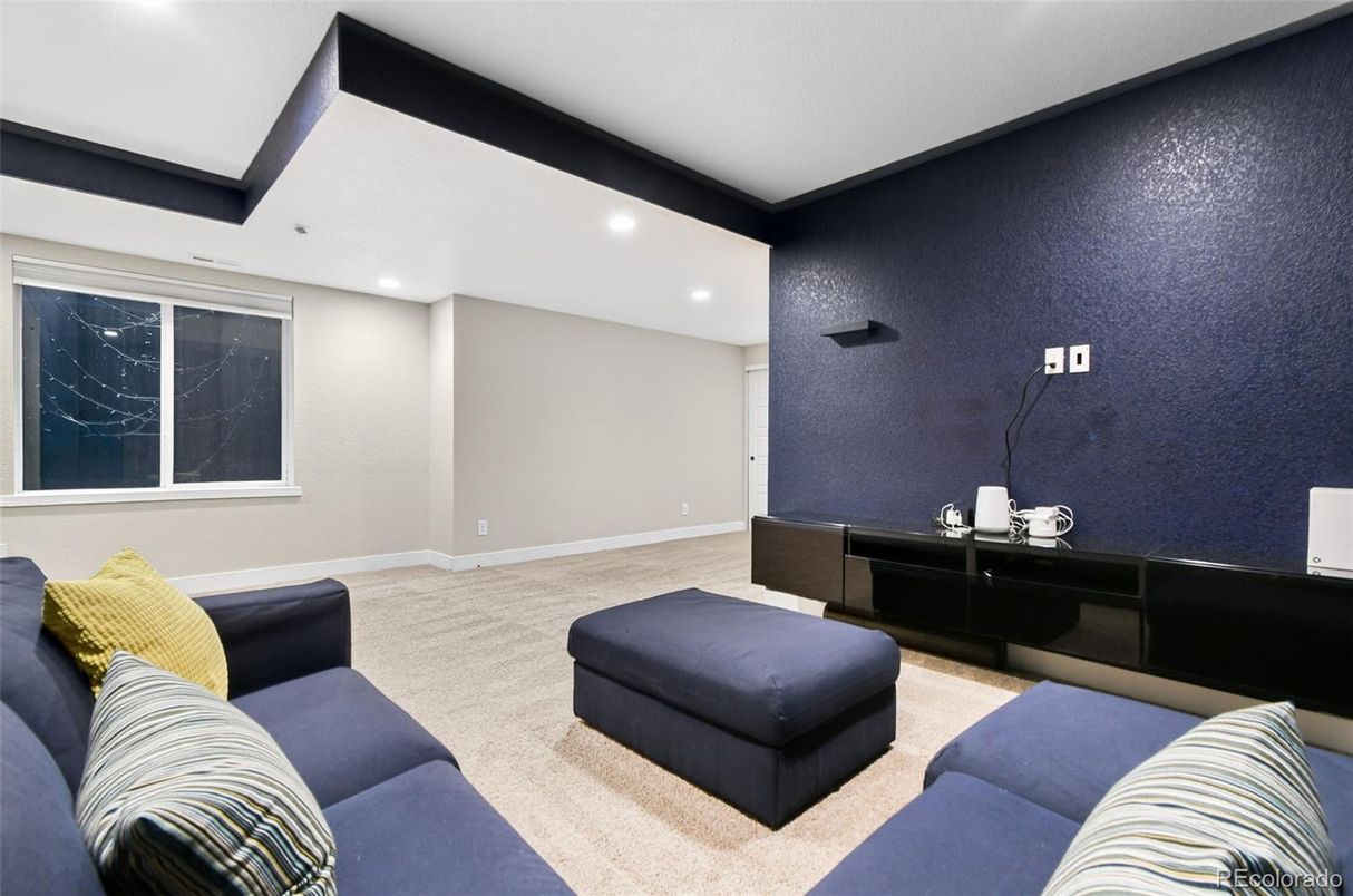 Interior, Living room, Recessed Lighting