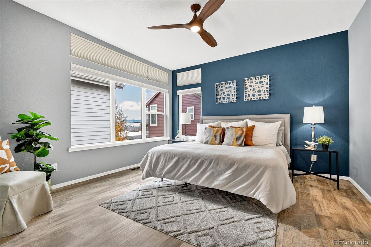 Bedroom, Interior, Wood Texture Flooring