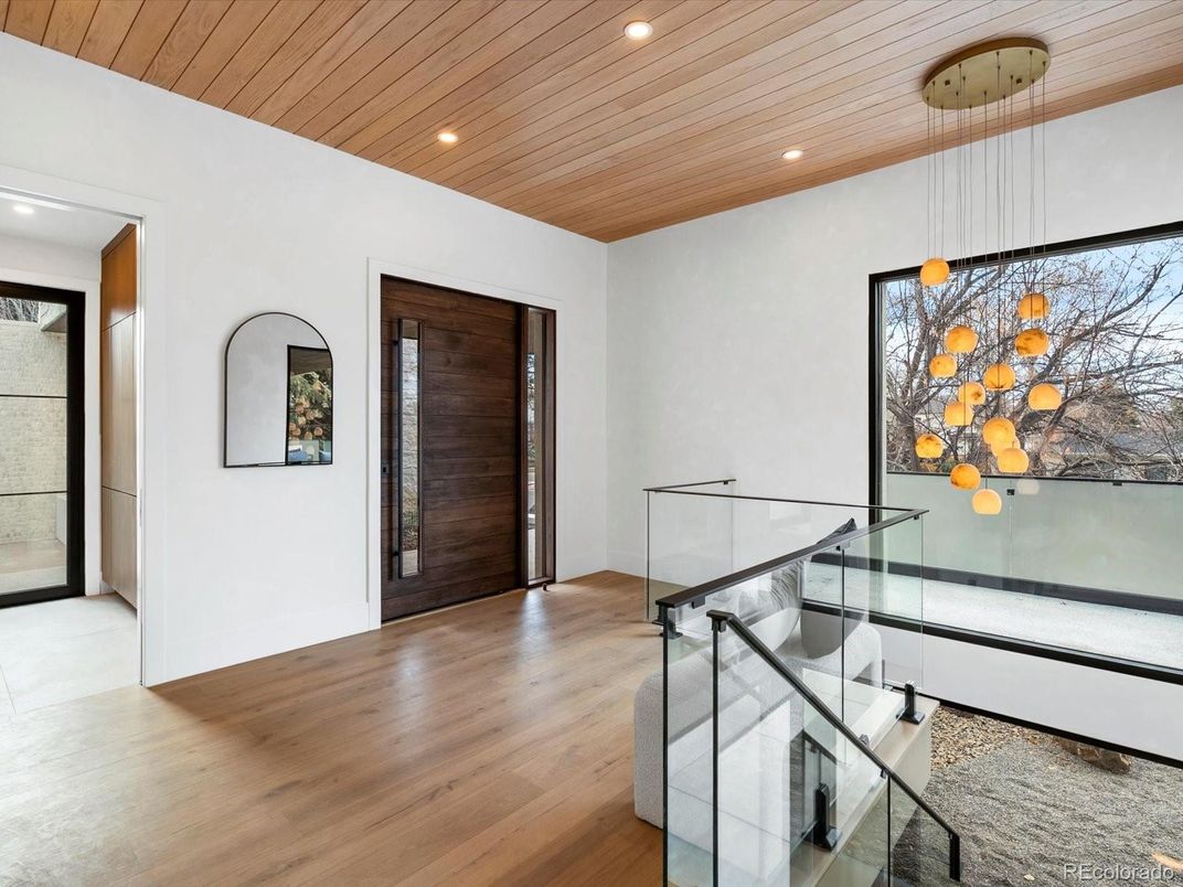 Interior, Pendant Lights, Recessed Lighting, Wooden Ceilings, Wood Texture Flooring