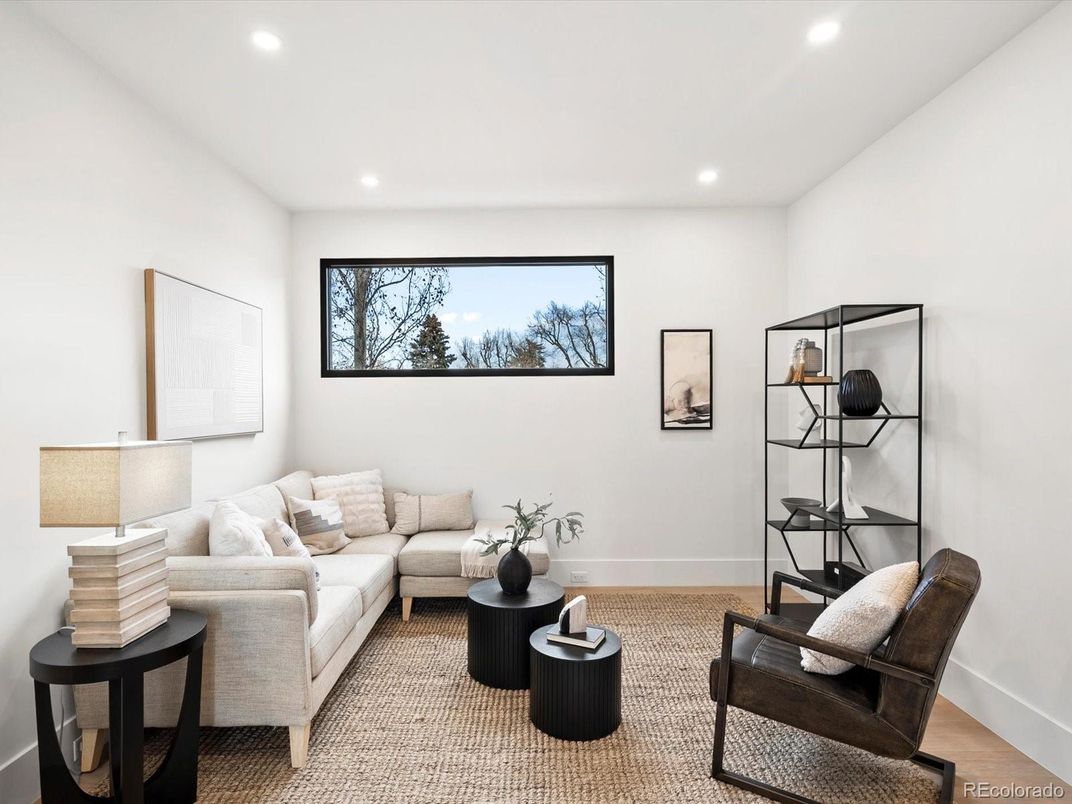 Interior, Living room, Recessed Lighting