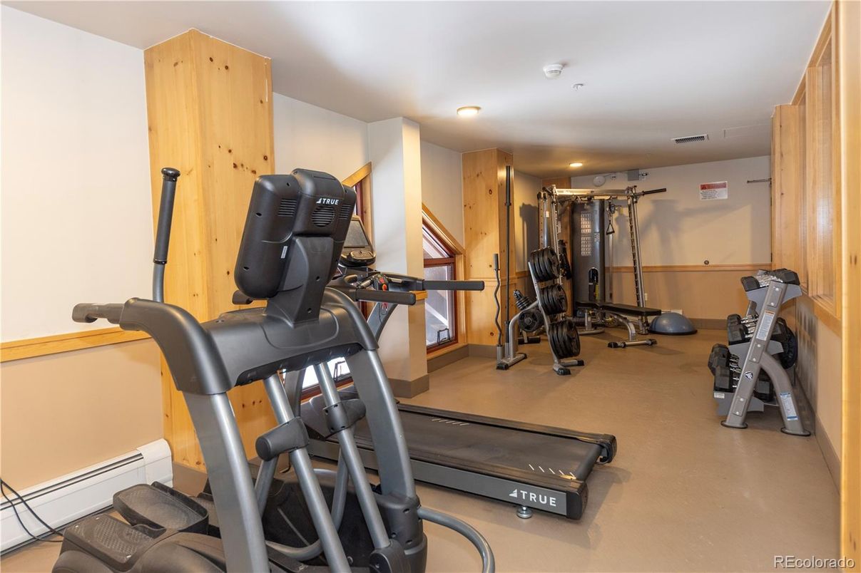 Fitness Equipment, Interior, Recessed Lighting