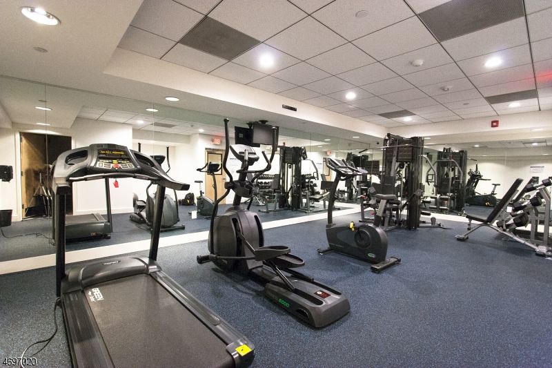 Fitness Equipment, Gym, Interior, Recessed Lighting