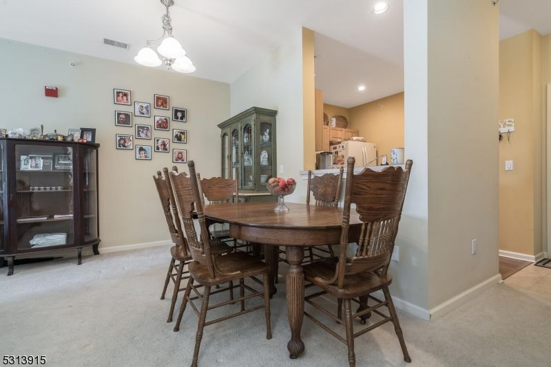 Dining room, Interior, Recessed Lighting