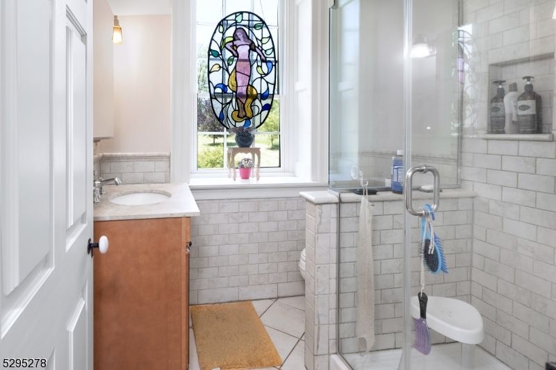 Bathroom, Glass Shower, Interior, Stone Walls