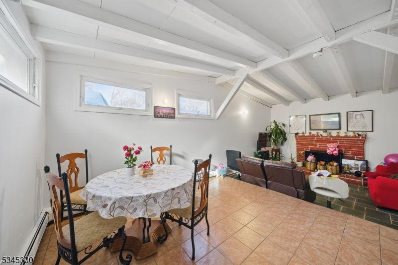 Dining room, Fireplace, Interior, Living room