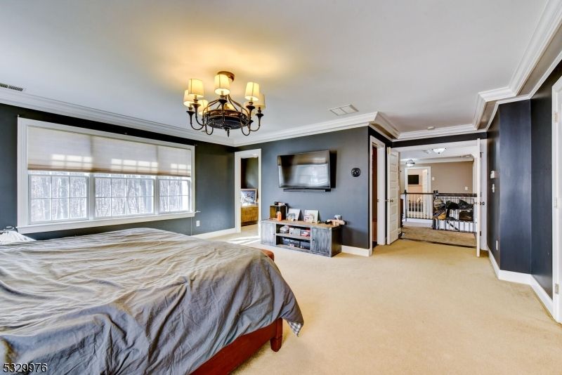 Bedroom, Chandelier, Interior
