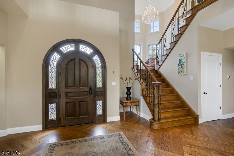 Chandelier, Interior, Wood Texture Flooring