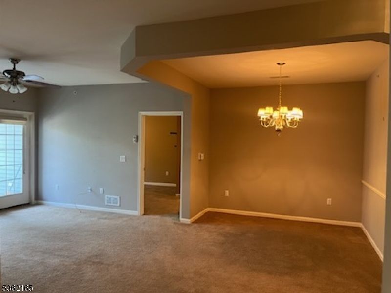Chandelier, Empty room, Interior