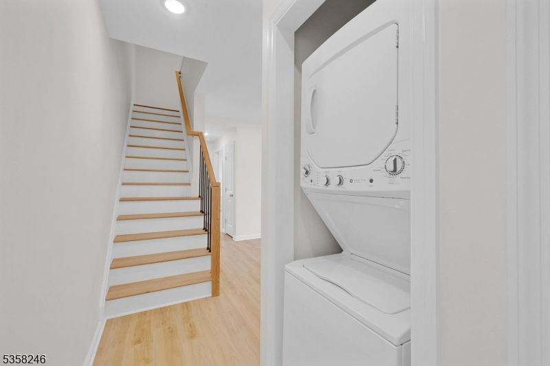 Interior, Recessed Lighting, Utility Closets, Washer, Wood Texture Flooring