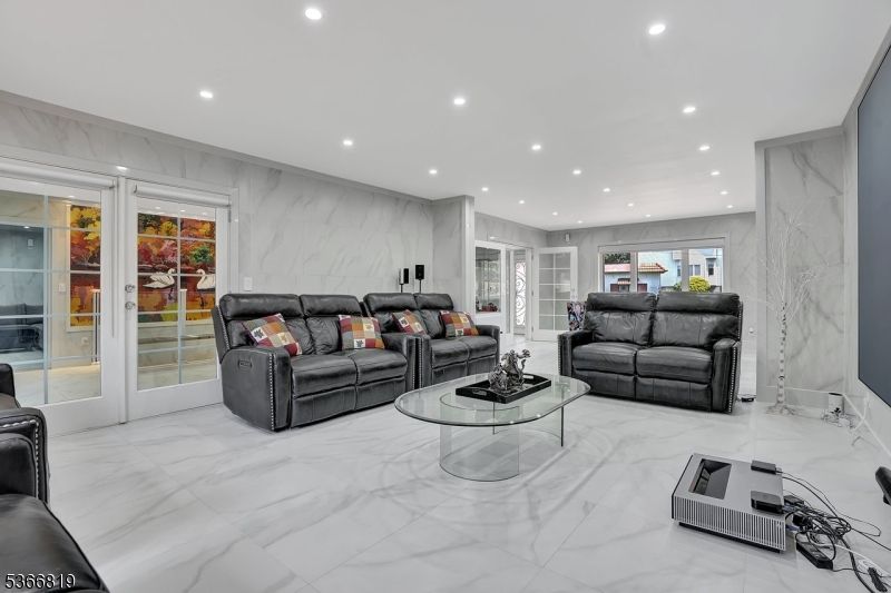 Interior, Living room, Marble, Marble Walls, Recessed Lighting