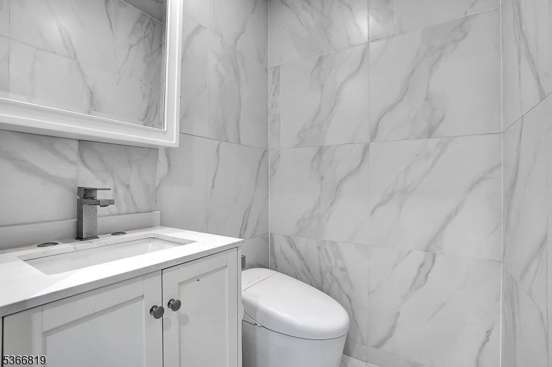 Bathroom, Interior, Marble Walls