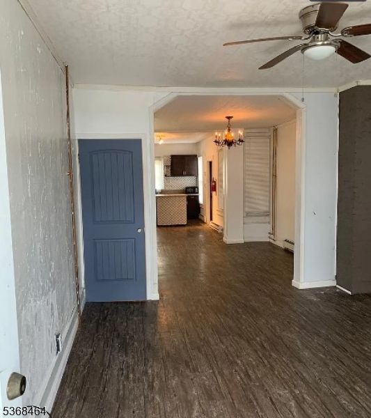 Chandelier, Empty room, Interior, Kitchen, Wood Texture Flooring