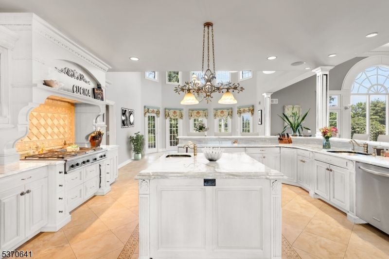 Chandelier, Interior, Kitchen, Recessed Lighting