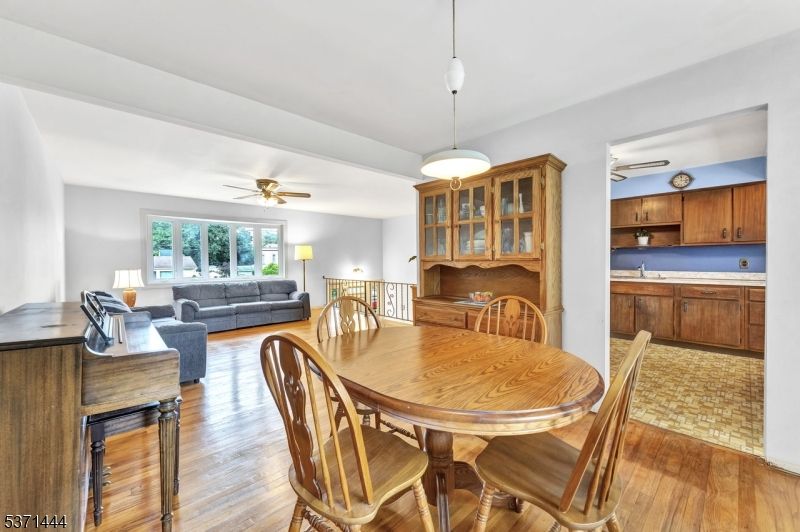 Dining room, Interior, Living room, Pendant Lights, Wood Texture Flooring