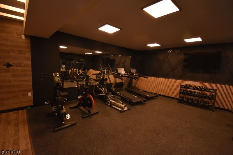 Fitness Equipment, Gym, Interior, Recessed Lighting