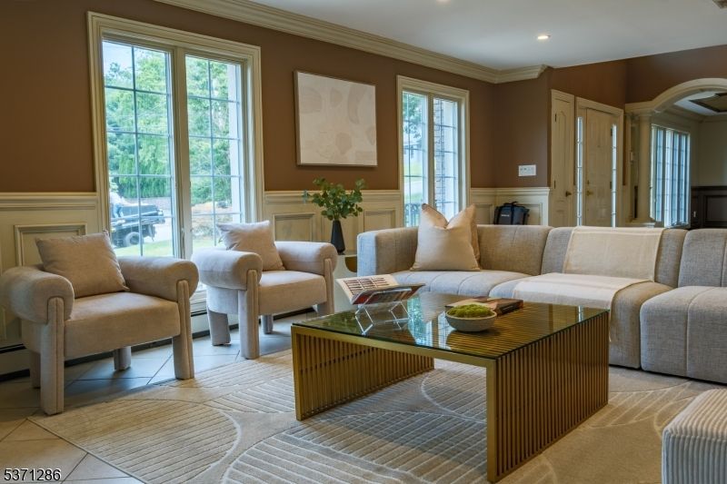 Interior, Living room, Recessed Lighting