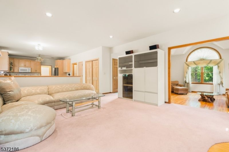 Interior, Kitchen, Living room, Recessed Lighting, Wood Texture Flooring
