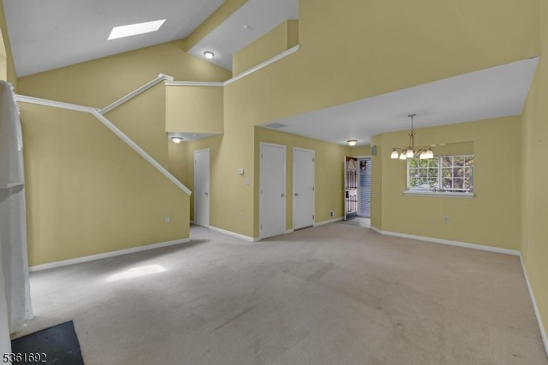 Empty room, Interior, Pendant Lights, Recessed Lighting
