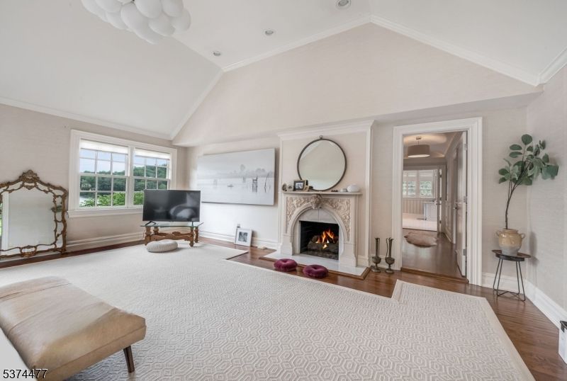 Fireplace, Interior, Wood Texture Flooring