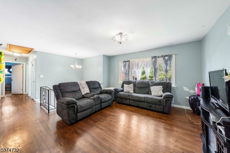Chandelier, Interior, Living room, Wood Texture Flooring