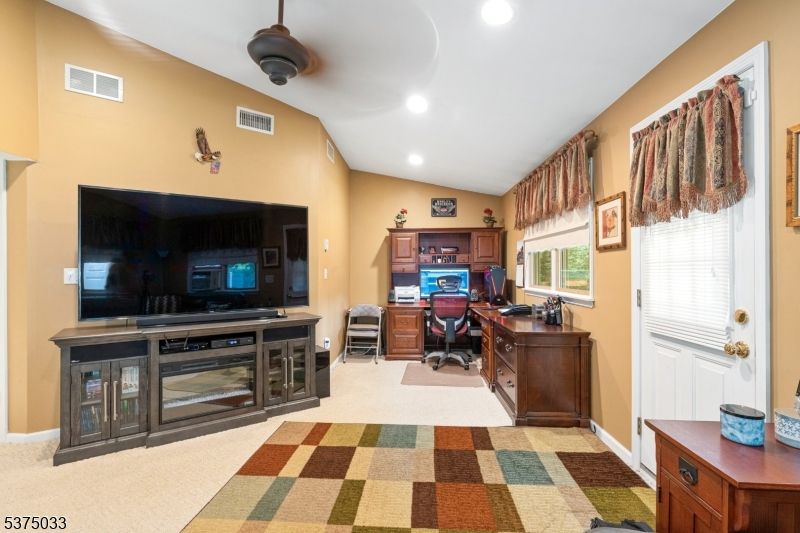 Home Office, Interior, Recessed Lighting