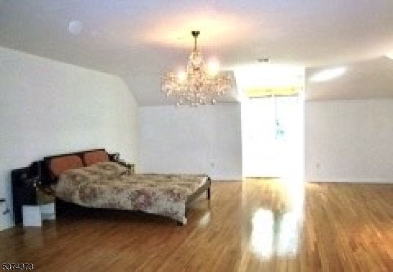 Bedroom, Chandelier, Interior, Wood Texture Flooring
