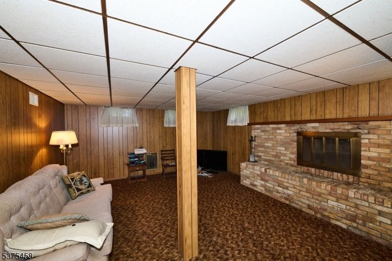 Fireplace, Interior, Stone Walls, Wooden Walls