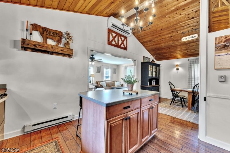 Chandelier, Dining room, Interior, Wooden Ceilings, Wood Texture Flooring