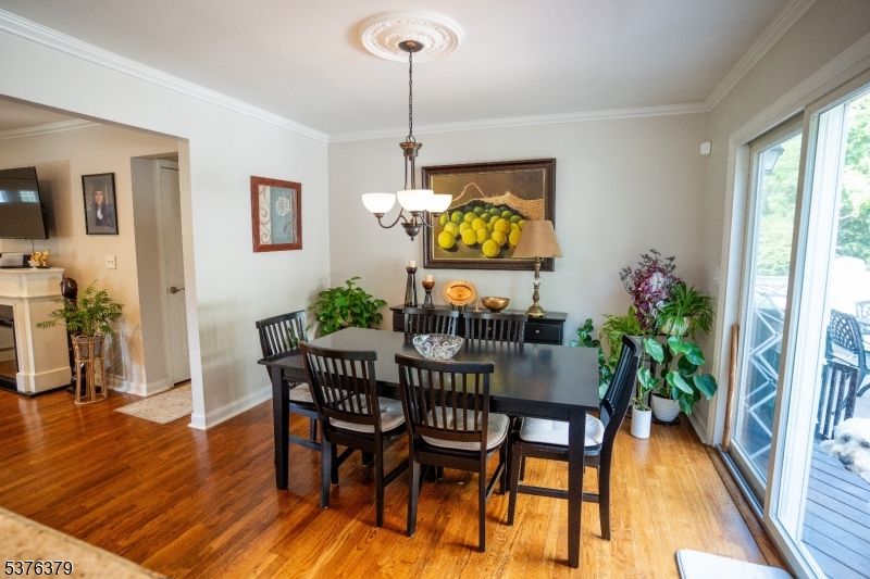 Chandelier, Dining room, Interior, Pendant Lights, Wood Texture Flooring