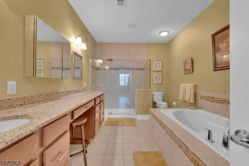 Bathroom, Dual Sink Vanities, Glass Shower, Interior