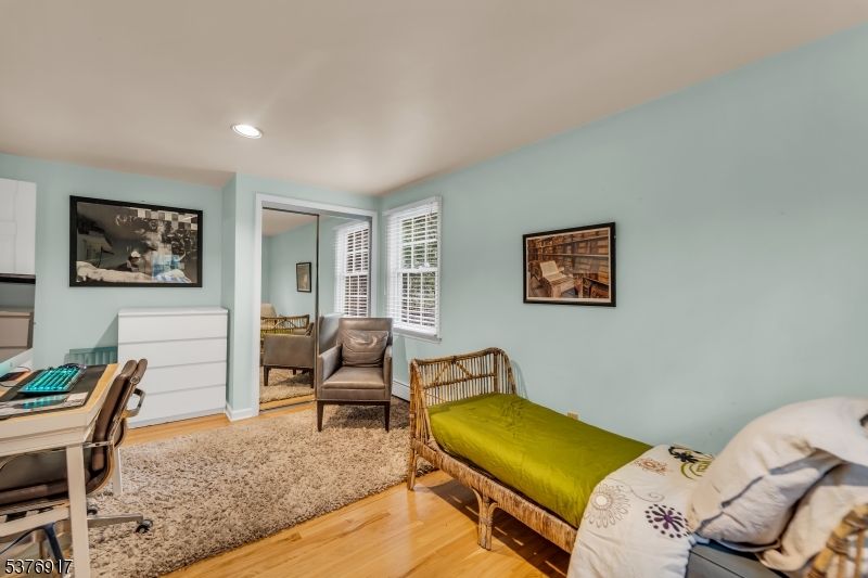 Bedroom, Home Office, Interior, Recessed Lighting, Wood Texture Flooring